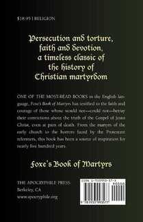 Foxe's Book of Martyrs achterzijde