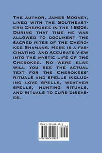 The Sacred Formulas of the Cherokees achterzijde
