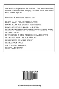 The Works of Edgar Allan Poe, the Raven Edition - Vol. 1 achterzijde