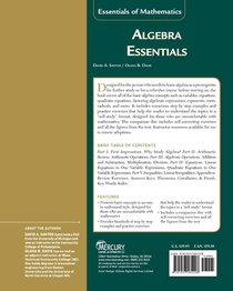 Algebra Essentials achterzijde