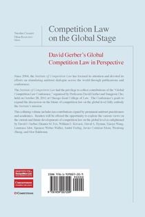 Competition Law on the Global Stage achterzijde