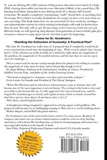 Avoiding the Extinction of Humanity achterzijde