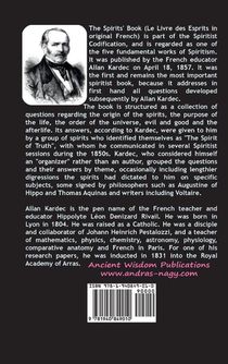 The Spirits' Book achterzijde