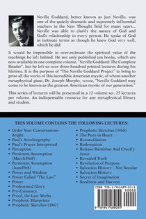 Neville Goddard Lecture Series, Volume VI achterzijde