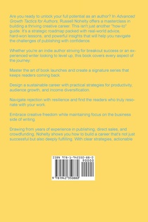 Advanced Growth Tactics for Authors achterzijde