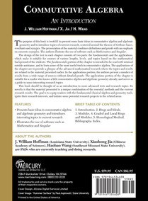 Commutative Algebra achterzijde