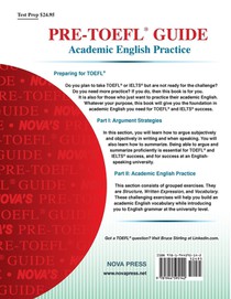 Pre-TOEFL Guide achterzijde