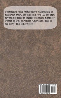 Narrative of Sojourner Truth achterzijde