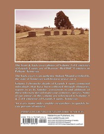 Cemeteries of Grundy County, Tennessee & More Volume 3 achterzijde