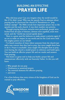 Building an Effective Prayer Life achterzijde