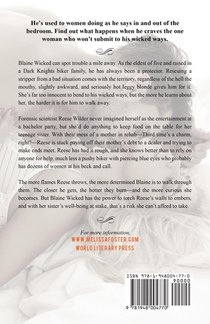 His Wicked Ways achterzijde