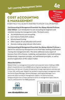 Cost Accounting and Management Essentials You Always Wanted To Know (Color) achterzijde