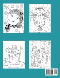Snowman Coloring Book achterzijde