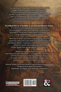 Severed Heads and Broken Blades achterzijde