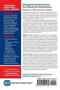 Managerial Communication for Professional Development achterzijde