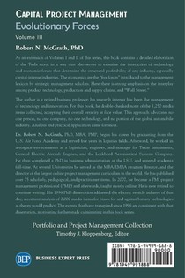 Capital Project Management, Volume III achterzijde