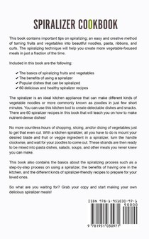 Spiralizer Cookbook achterzijde