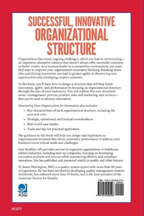 Structuring Your Organization for Innovation achterzijde