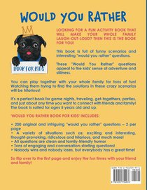 Would You Rather Book for Kids achterzijde