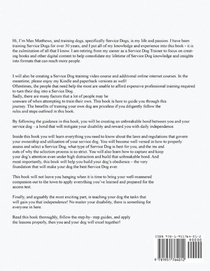 Training Your Own Service Dog achterzijde