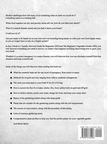 Survival Guide for Beginners and The Beginner's Vegetable Garden 2020 achterzijde