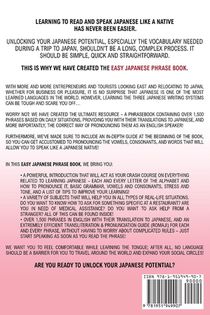 Easy Japanese Phrase Book achterzijde