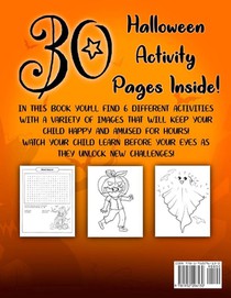 Halloween Activity and Coloring Book for Kids Ages 4-8 achterzijde