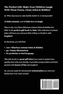 101 Hilarious Animal Jokes & Riddles For Kids achterzijde