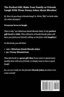 101 Hilarious Dumb Blonde Jokes achterzijde