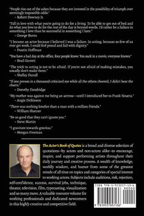 The Actor's Book of Quotes achterzijde