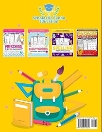 Learn to Write Tracing Letters & Numbers, Early Learning Workbook, Ages 3 4 5 achterzijde