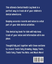 Dental Health Activity Book For Kids achterzijde