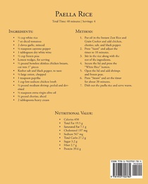 Instant Zest Rice & Grain Cookbook for Beginners achterzijde