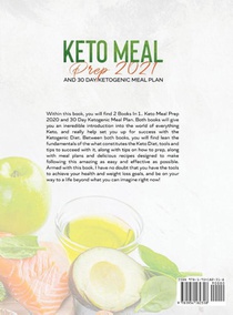 Keto Meal Prep 2021 AND 30-Day Ketogenic Meal Plan (2 Books IN 1) achterzijde