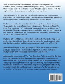 Math Mammoth The Four Operations (with a Touch of Algebra) achterzijde