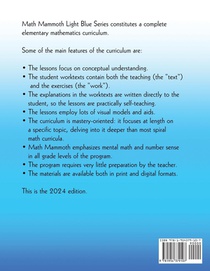 Math Mammoth Grade 3-B Worktext, Canadian Version achterzijde