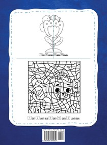 Color By Numbers For Kids Ages 6-8 achterzijde