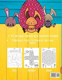 Easter Mazes Book For Kids achterzijde
