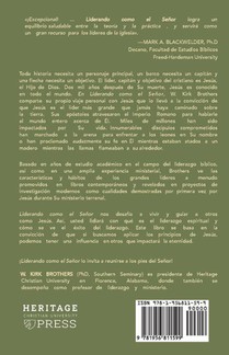 Liderando Como Jesús achterzijde