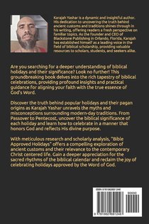 Yashar, K: Bible Approved Holidays achterzijde
