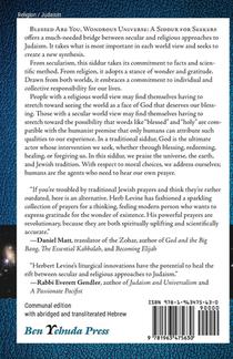 Blessed Are You, Wondrous Universe achterzijde