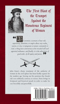 The First Blast of the Trumpet Against the Monstrous Regiment of Women achterzijde