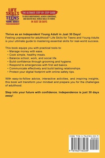 LIFE SKILLS FOR TEENS AND YOUNG ADULTS achterzijde