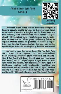 Puedo Leer con Paco (Level 1) achterzijde