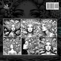 Ocean Goddess Coloring Book for Adults 2 achterzijde