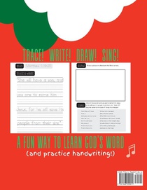 Christmas Handwriting & Bible Memory Copybook For Kids Ages 5-8 achterzijde