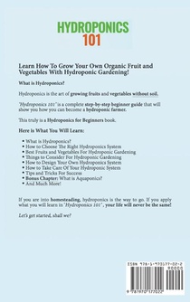 Hydroponics 101 achterzijde