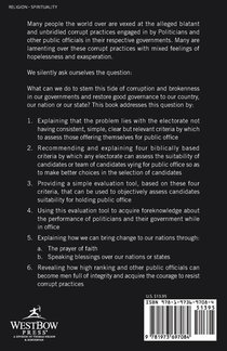 How to Take Back Our Government and Our Nation from Corrupt Politicians achterzijde