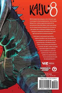 Kaiju No. 8, Vol. 1 achterzijde