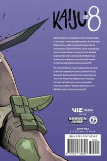 Kaiju No. 8, Vol. 4 achterzijde